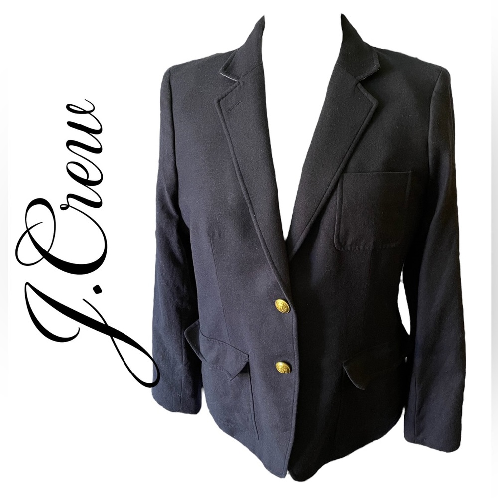J Crew navy wool blazer